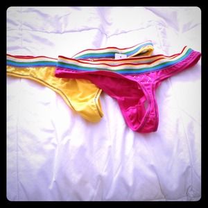 Neon colored thong underwear M NWT