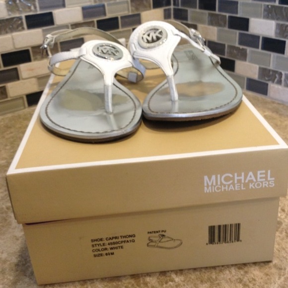 On hold-MICHAEL Michael Kors capri thong in white