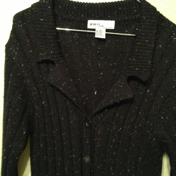 Long black sweater