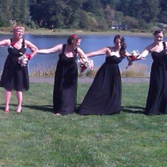 Black Alfred Angelo dress - size 4 - Picture 3 of 4