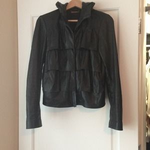 Diane Von Furstenberg Lambskin Leather Jacket