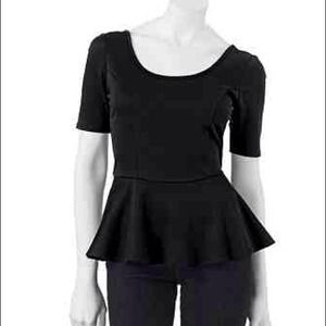 ⛔❌SOLD❌⛔ Black peplum top