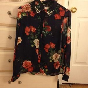 A Floral, Sheer, Forever 21 Top
