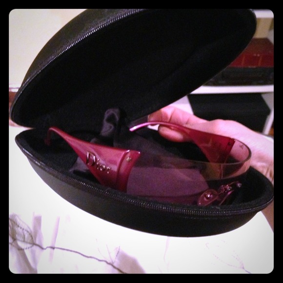 Christian Dior pink sunglasses
