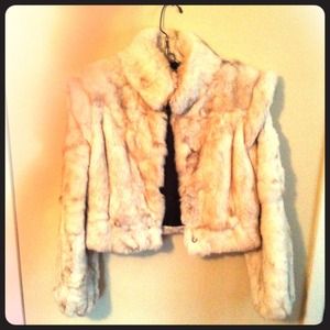 🎀Vintage 100% rabbit fur fur coat!
