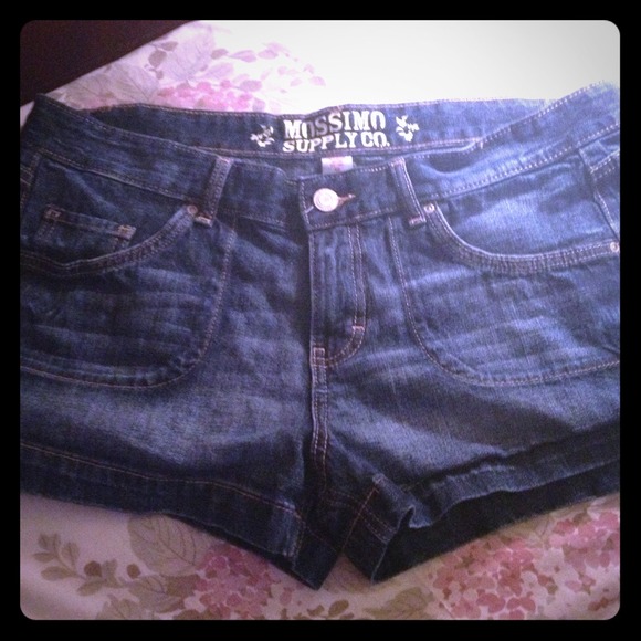 Dark Wash Denim Short Shorts