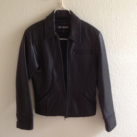 🍀Luis Alvear Black Leather Jacket🍀