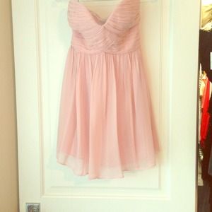 Donna Morgan Strapless Chiffon Dress