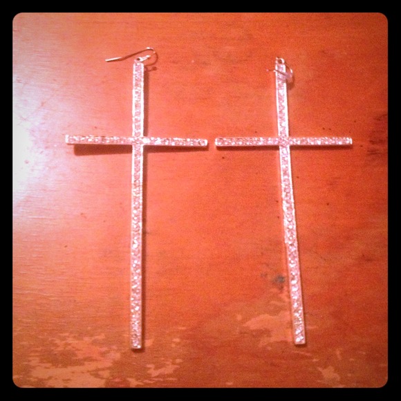 Gold Cross earrings