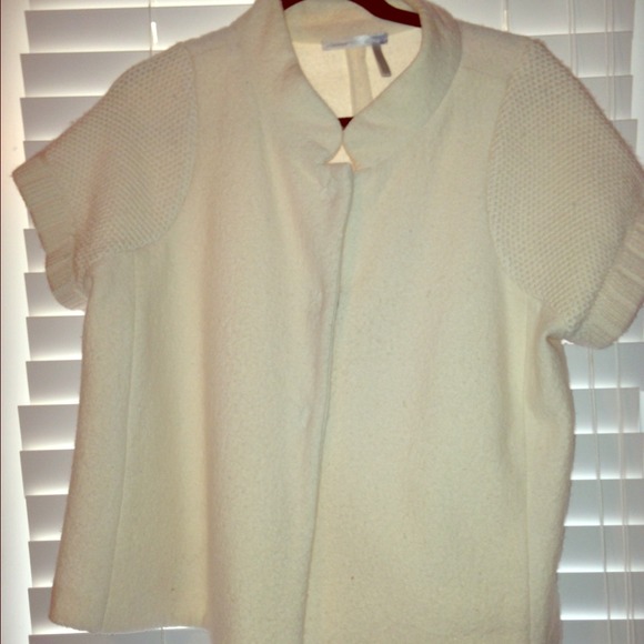 ****Bundled on hold****White wool cape/sweater