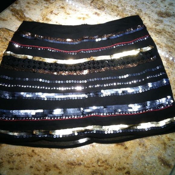 Rock&Republic sequence glam skirt