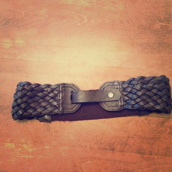 Brown leather belt