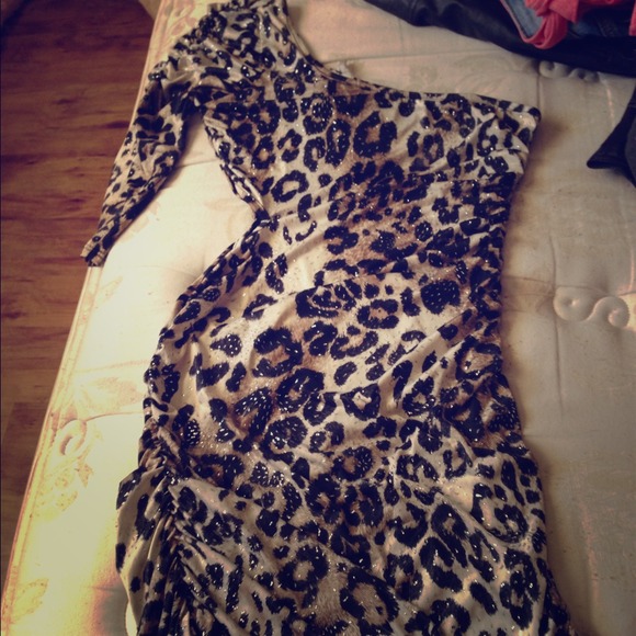 Cheetah print dress