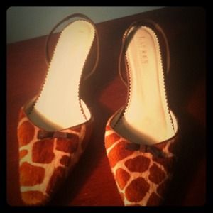 Ralph Lauren kitten heel pumps