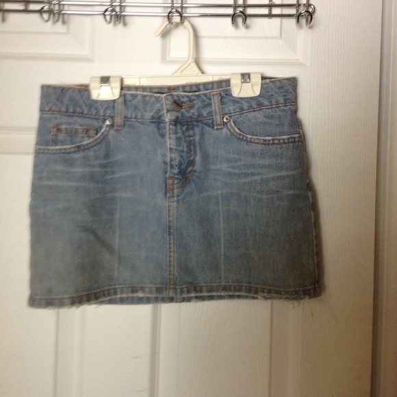Bebe denim mini skirt