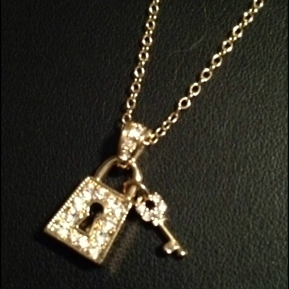 Lock and Key Pendant Necklace