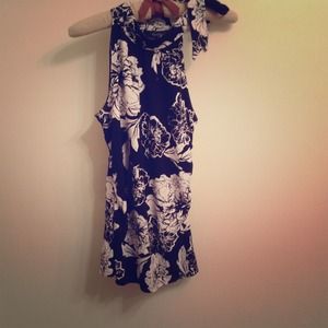WHBM sleeveless floral top
