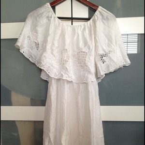 Free people, white knee high dress