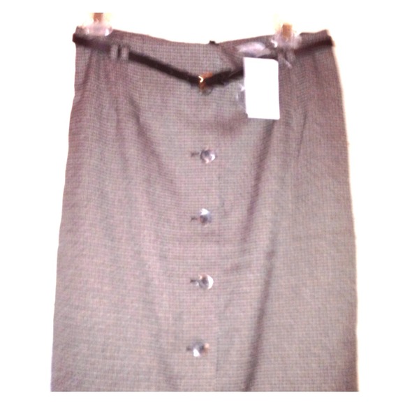 Herringbone Pencil Skirt