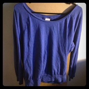 ✋RESERVED VS Raglan-style Blue Cozy Knit Top L ✋