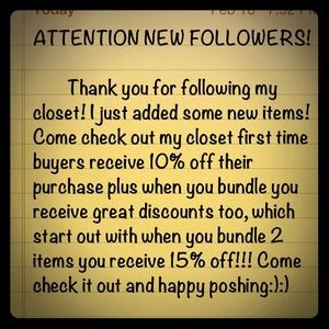 Attention new followers!!!!