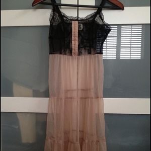 See through lace garment dress