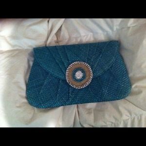 Blue clutch  .. Very stylish ..