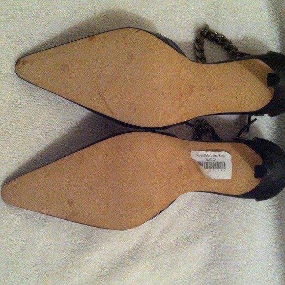 Authentic Manolo Blahnik black heels size 38 Euro. - Picture 2 of 4