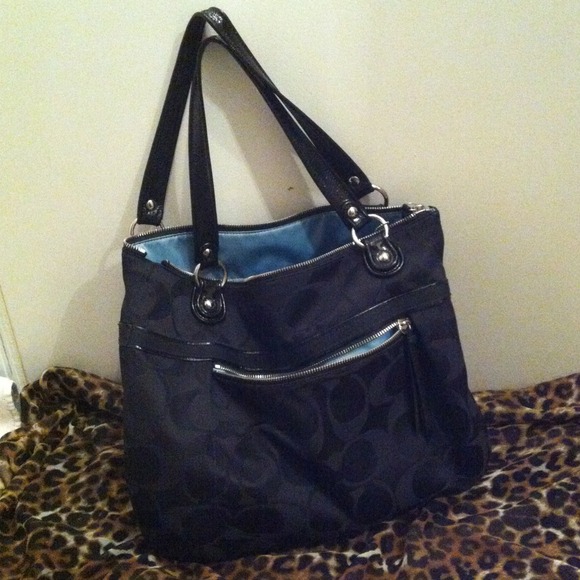Authentic black Coach purse
