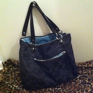 Authentic black Coach purse