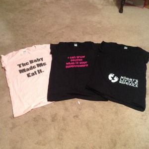 Bundle of cute maternity shirts