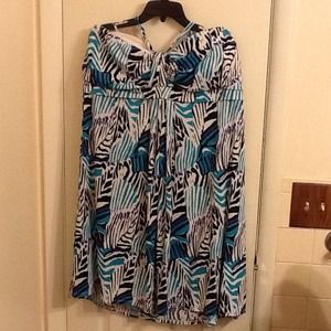 Zebra sweetheart dress