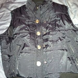 Puffy navy blue vest