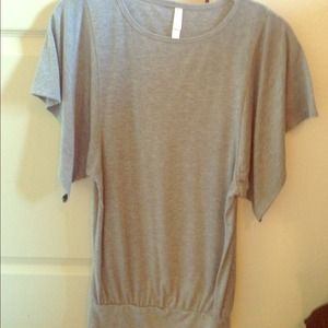 Light gray top. Size small