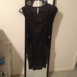 Black and gray dress