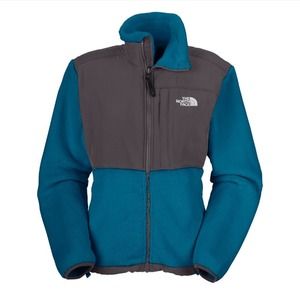 The north face Fleece Denali jacket blue/gray! XS