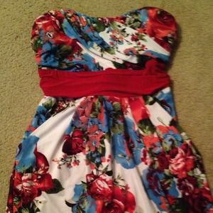 Floral mini dress