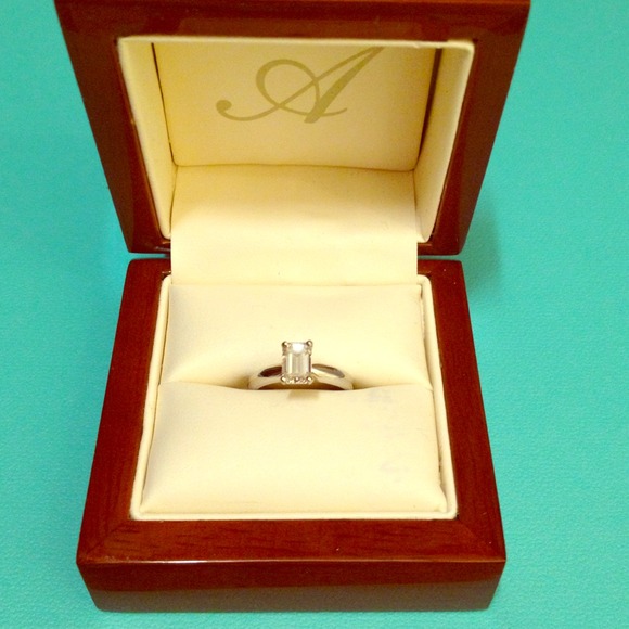 .85 carat Emerald Cut diamond solitaire