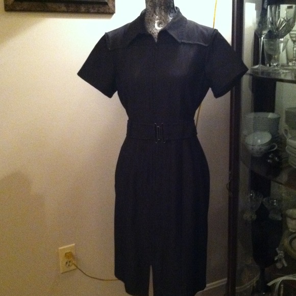 Calvin Klein Denim  Zip Dress - Picture 2 of 2