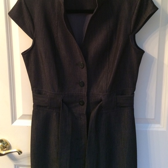 Calvin Klein Denim Button front Dress - Picture 4 of 4