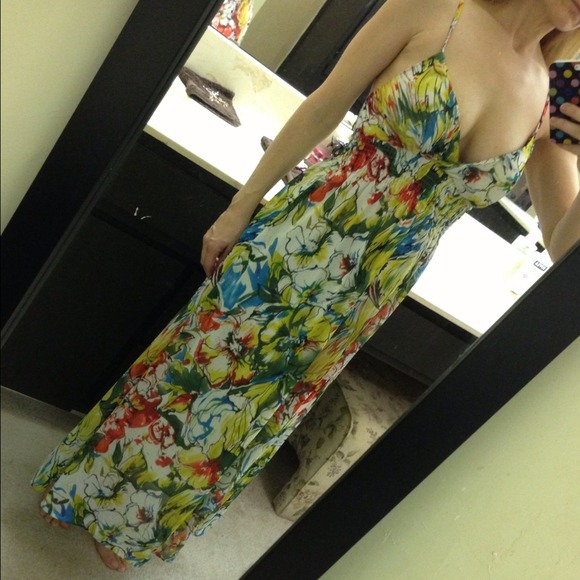 Multi-Color Maxi Dress size S/M? - Picture 2 of 2