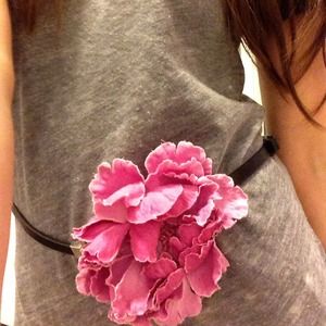 REDUCED! Flower Skinny Belt