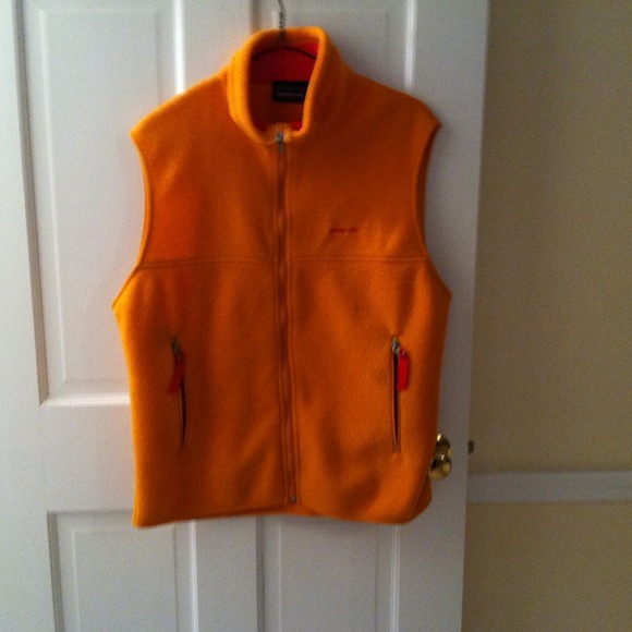 Orange Patagonia vest for trade