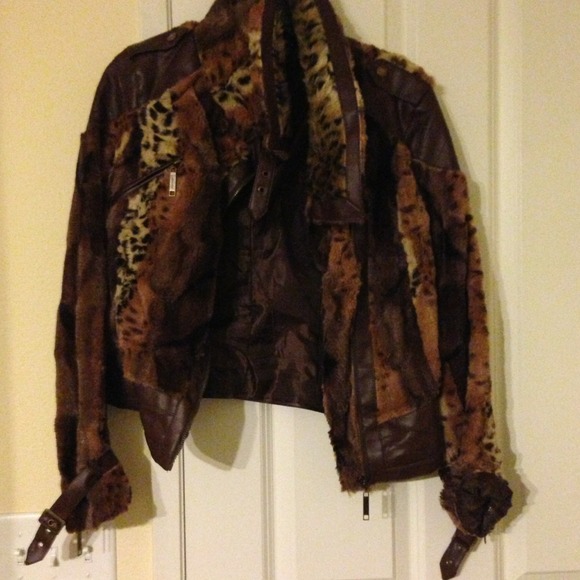 Faux animal print