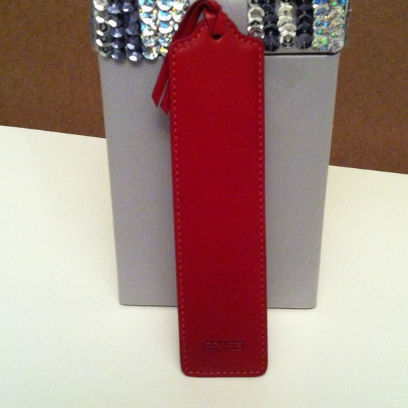 ❌SOLD❌Authentic Coach Leather Bookmark