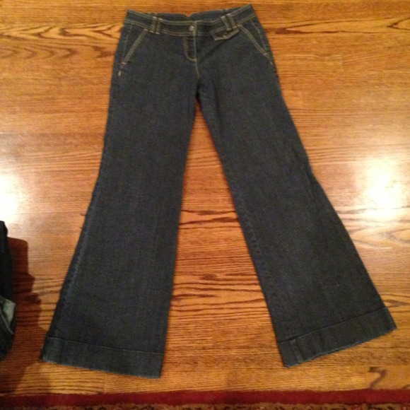 Wide leg 31.5" inseam. Ann Taylor Loft