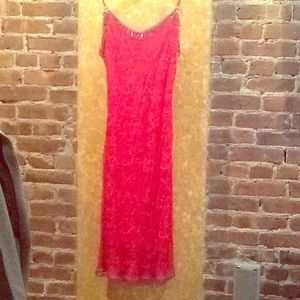 Gorgeous pink beaded Betsey Johnson party dress!