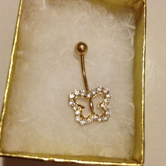 14k gold plated Belly Button Ring