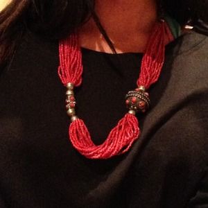 Red bead neclace
