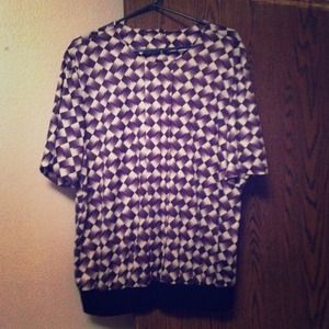 Black and white shirt